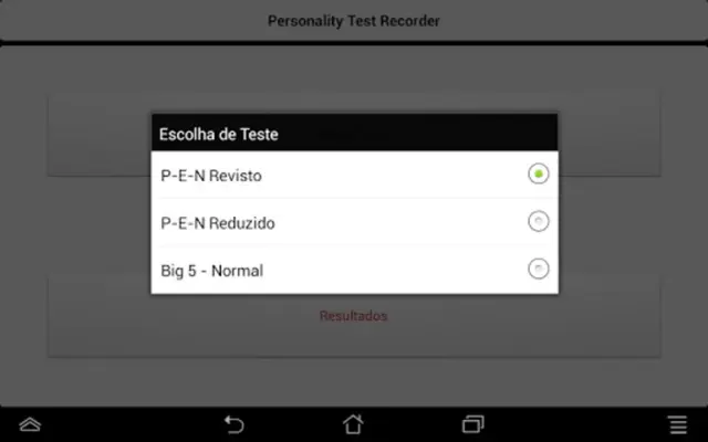 Personality Test Recorder android App screenshot 2